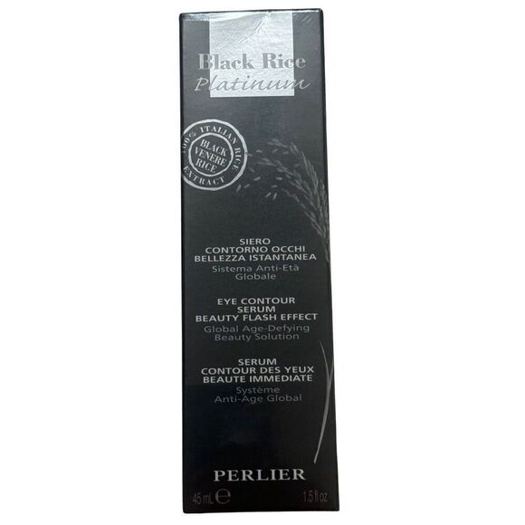 Perlier Black Rice Platinum Eye Contour Serum Beauty Flash Effect 1.5 oz - NEW - Picture 1 of 7